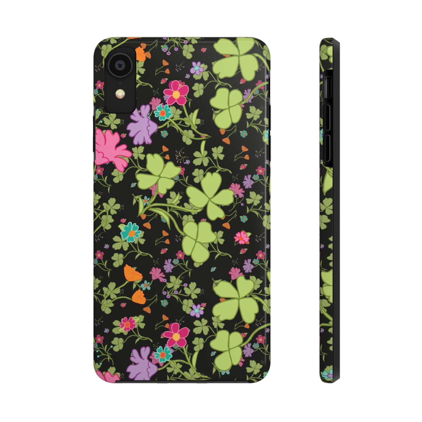 Clover Blossom (Black) Phone Case