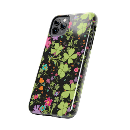 Clover Blossom (Black) Phone Case