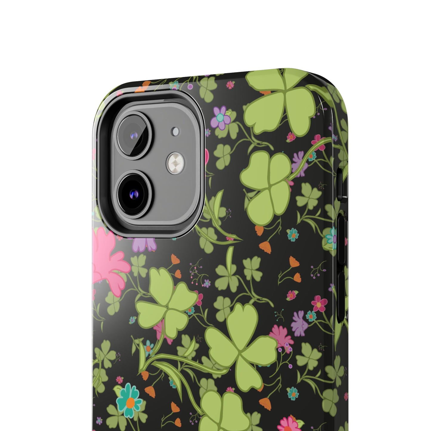 Clover Blossom (Black) Phone Case