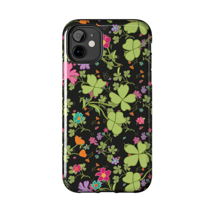 Clover Blossom (Black) Phone Case