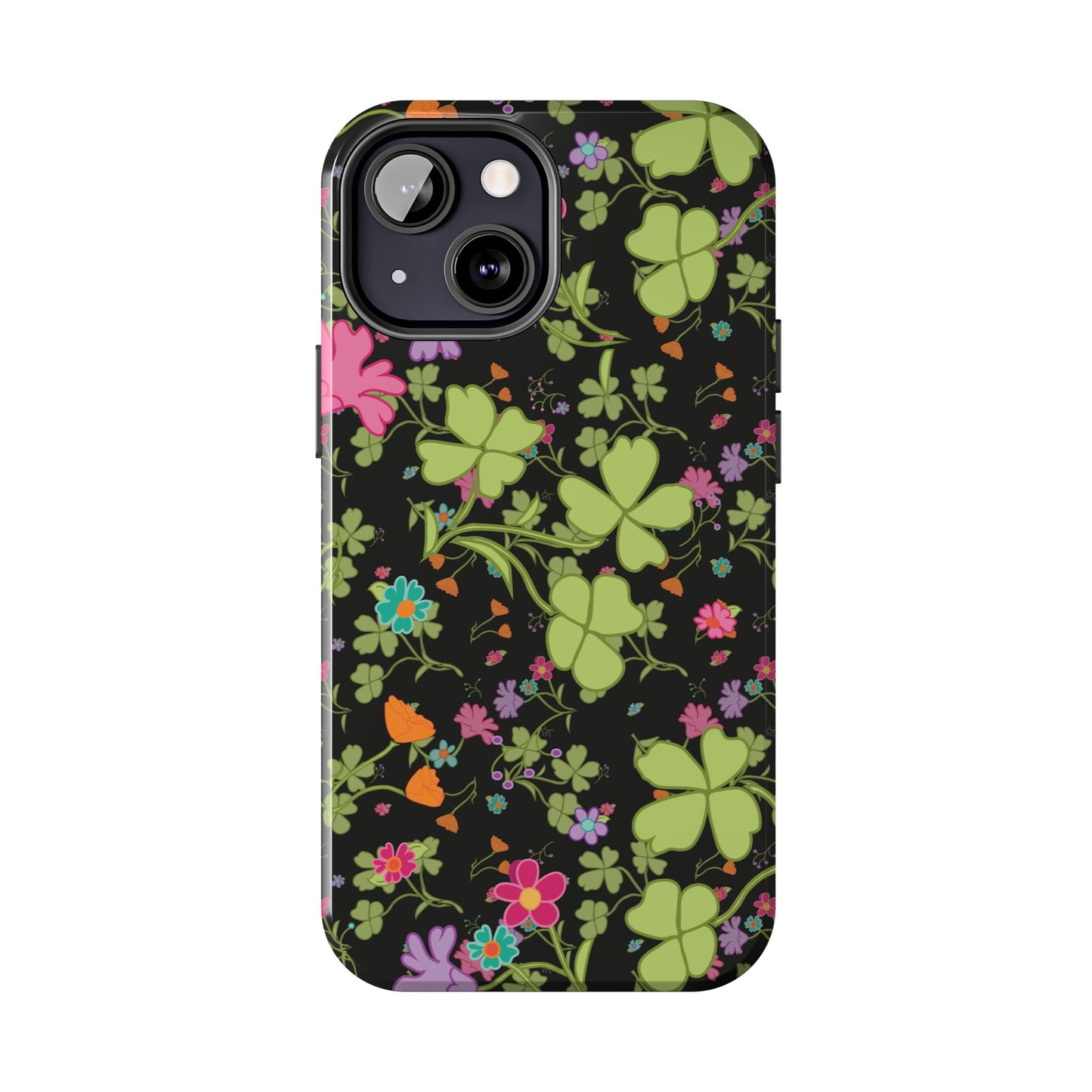 Clover Blossom (Black) Phone Case