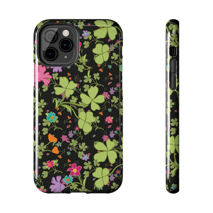 Clover Blossom (Black) Phone Case