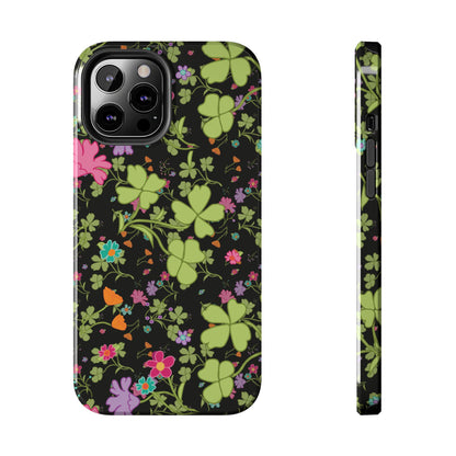 Clover Blossom (Black) Phone Case