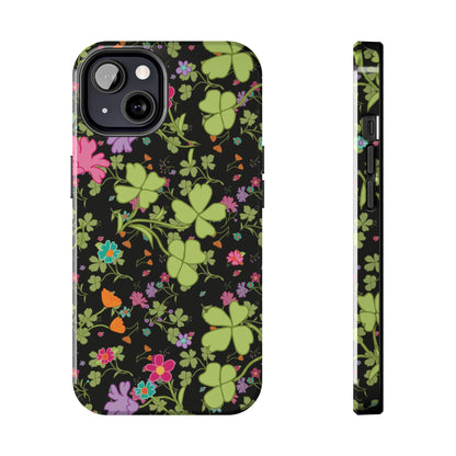 Clover Blossom (Black) Phone Case