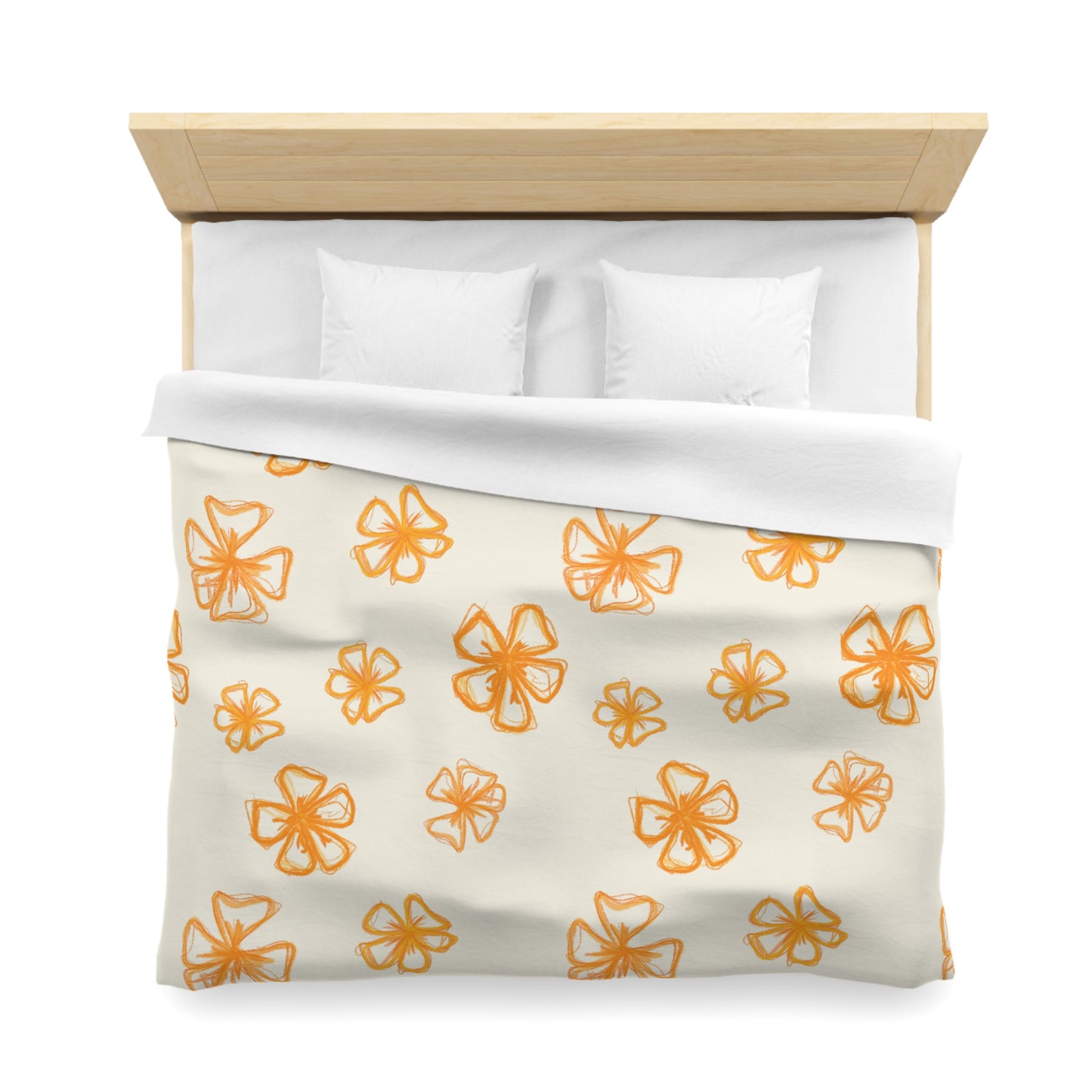 Forget Me Not (Cream) Duvet Cover