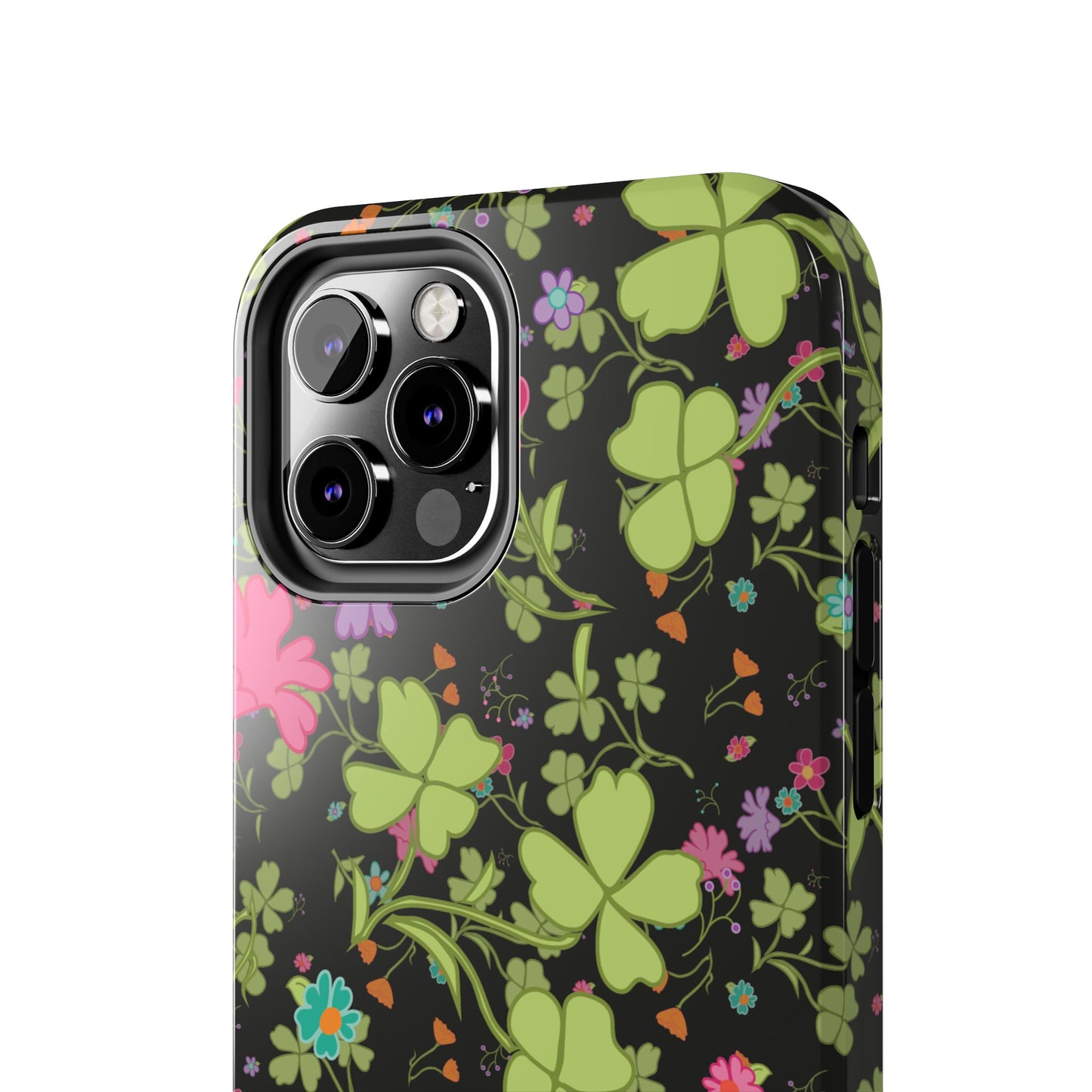 Clover Blossom (Black) Phone Case