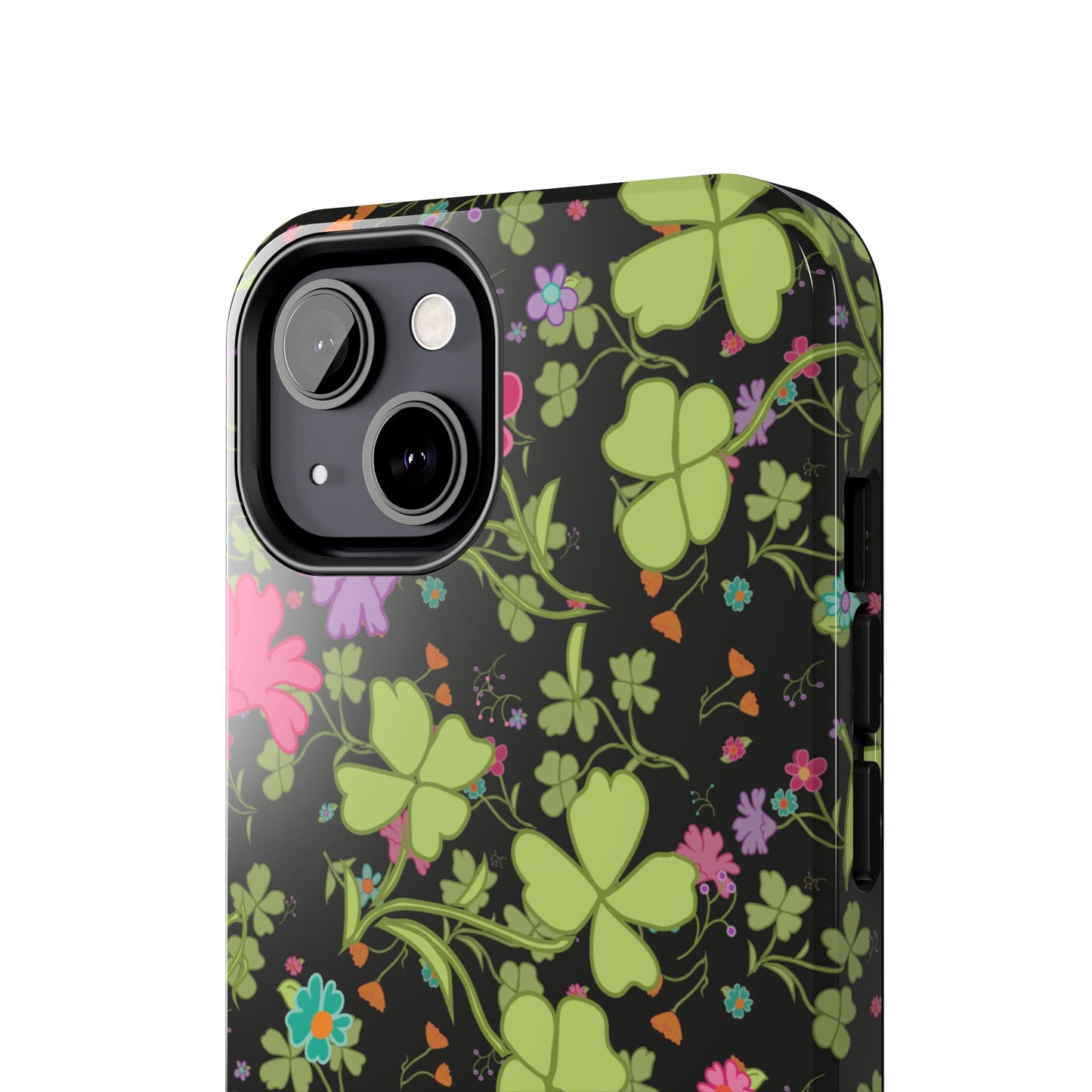 Clover Blossom (Black) Phone Case