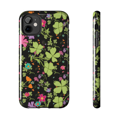 Clover Blossom (Black) Phone Case