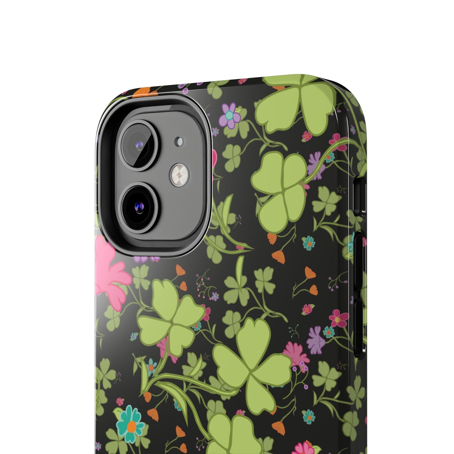 Clover Blossom (Black) Phone Case