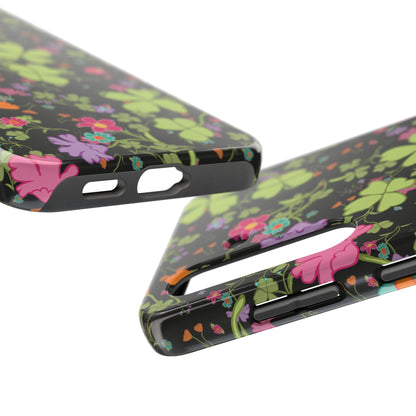 Clover Blossom (Black) Phone Case