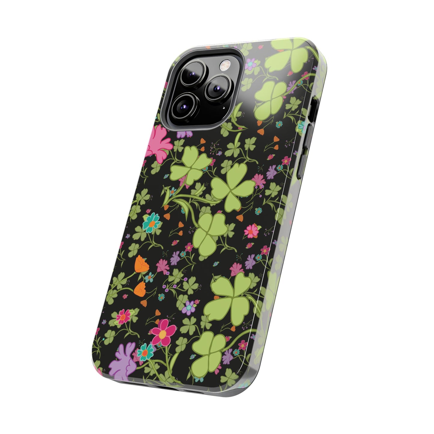 Clover Blossom (Black) Phone Case