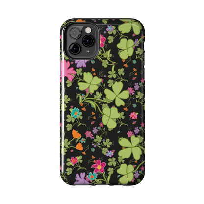 Clover Blossom (Black) Phone Case