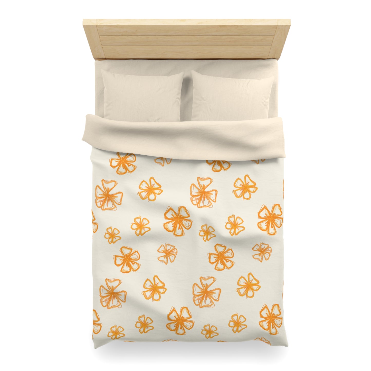 Forget Me Not (Cream) Duvet Cover