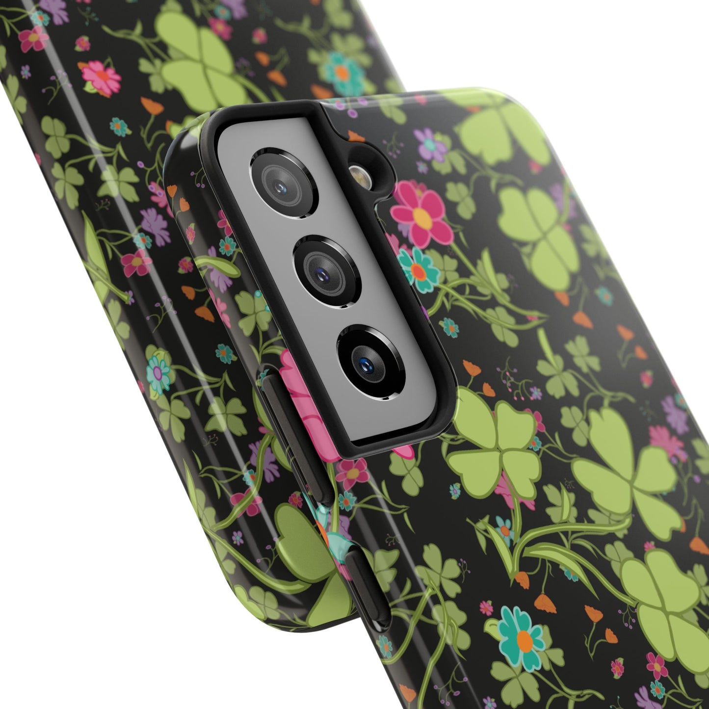 Clover Blossom (Black) Phone Case