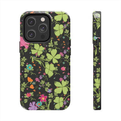 Clover Blossom (Black) Phone Case