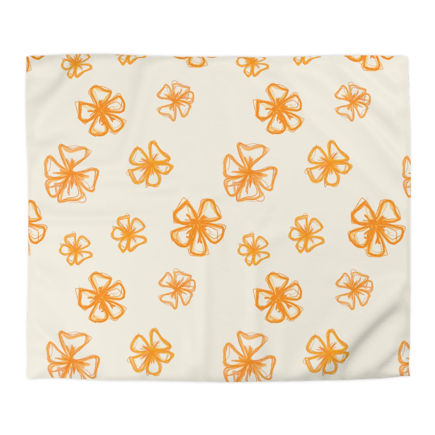 Forget Me Not (Cream) Duvet Cover