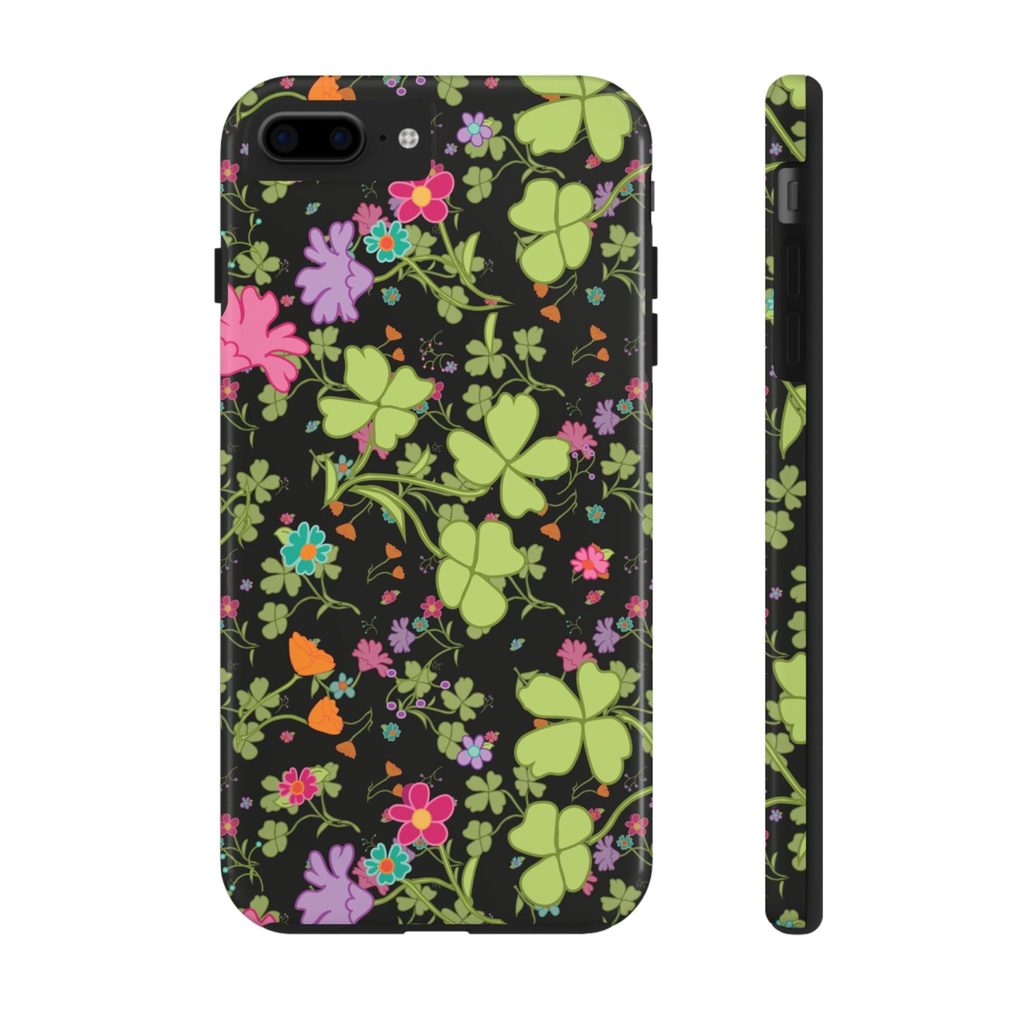 Clover Blossom (Black) Phone Case