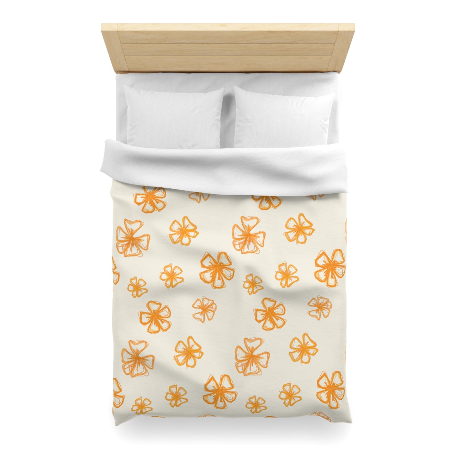 Forget Me Not (Cream) Duvet Cover