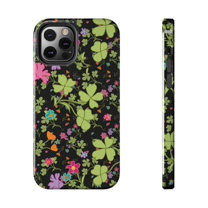 Clover Blossom (Black) Phone Case