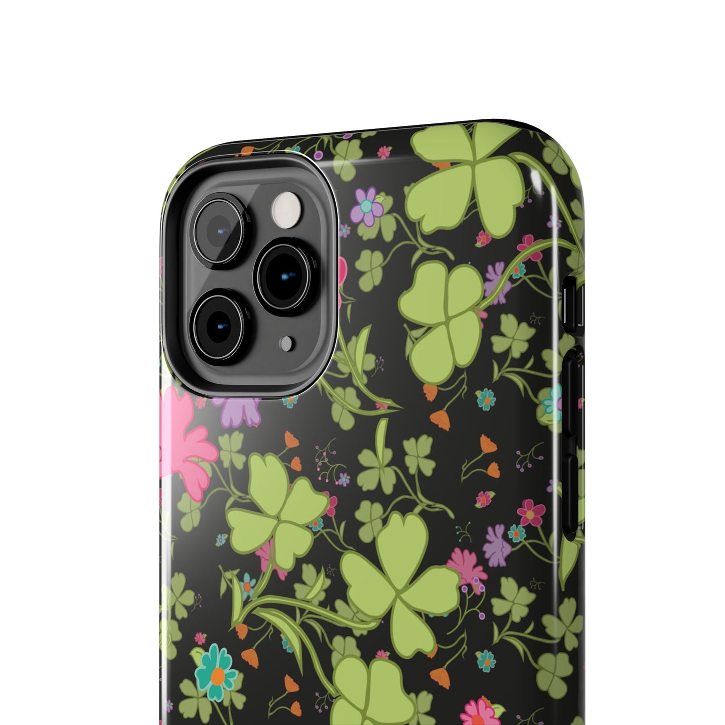 Clover Blossom (Black) Phone Case