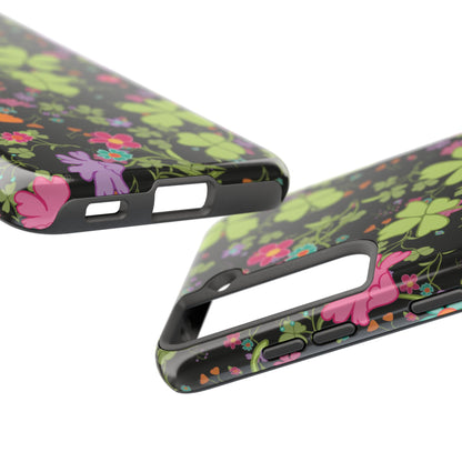 Clover Blossom (Black) Phone Case