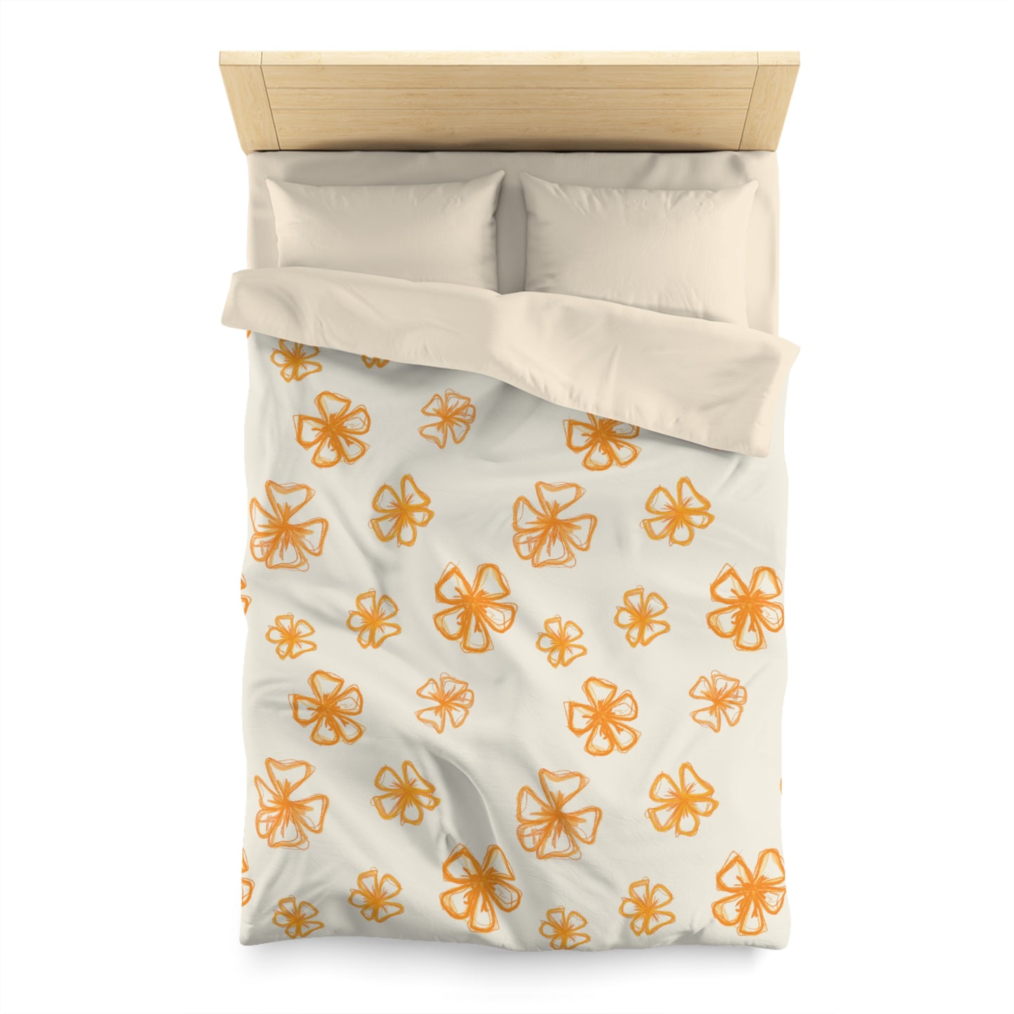 Forget Me Not (Cream) Duvet Cover