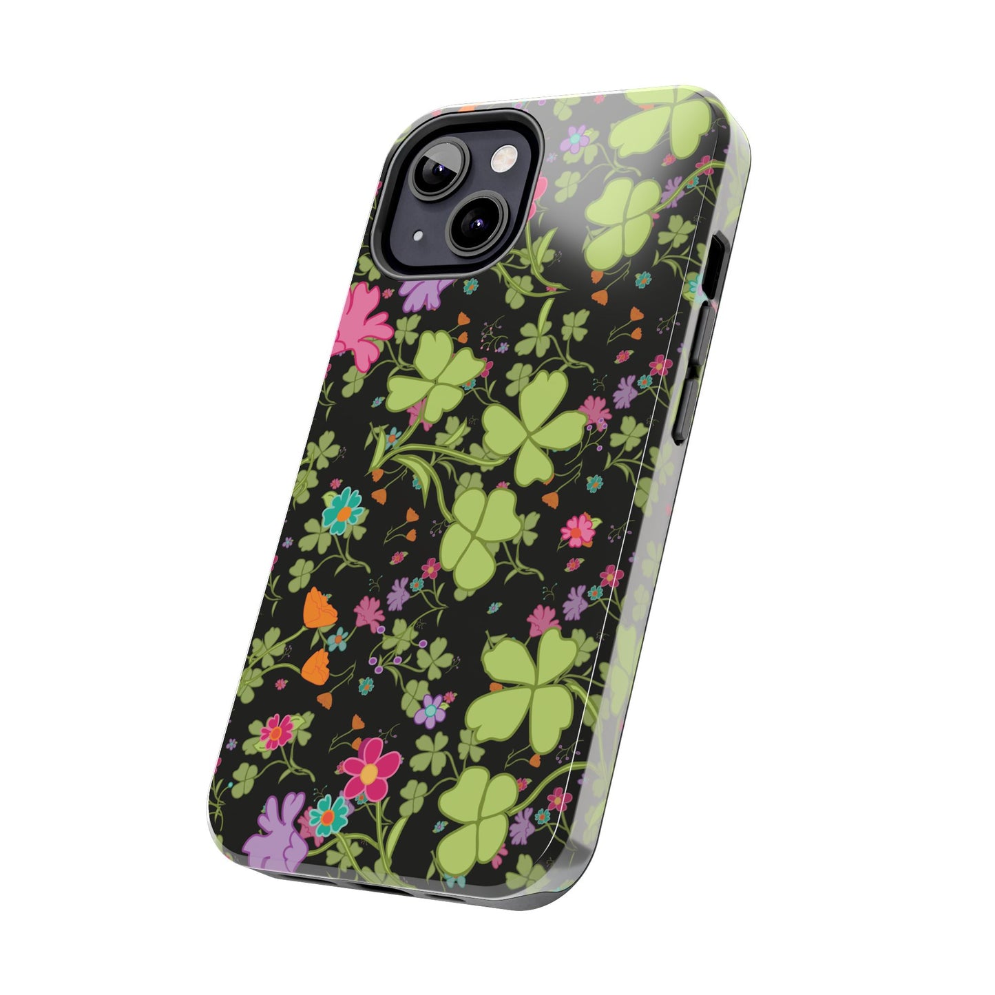 Clover Blossom (Black) Phone Case