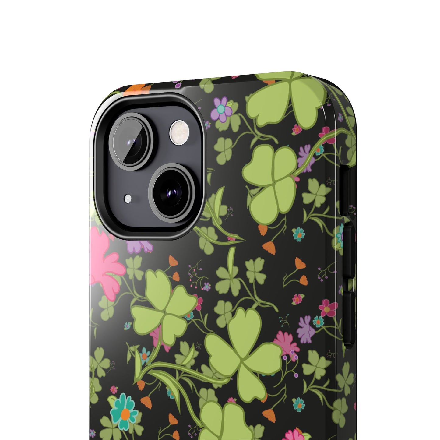 Clover Blossom (Black) Phone Case