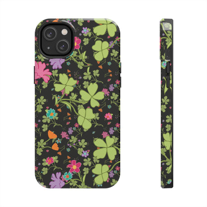 Clover Blossom (Black) Phone Case